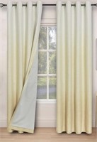 CENTRAL PARK LINEN OMBRÉ YELLOW CURTAIN WITH