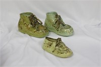 Lot of 3 Vintage Handpainted Shoes