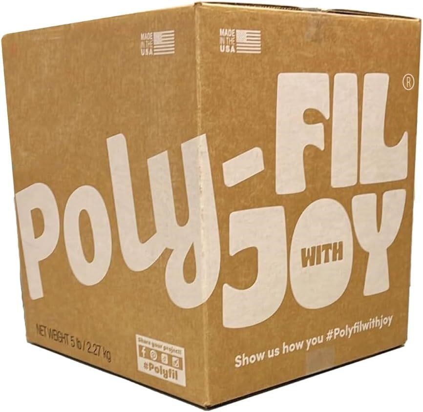 Poly-Fil PF-5 Premium Fiber Fill 5 Pound Box White