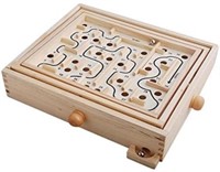 LABYRINTH WOOD TABLE MAZE(11X9IN)