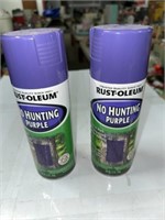 2-CANS OF PURPLE SPRAY PAINT