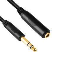 NEW-Devinal 6.35mm 10ft Gold Audio Cable