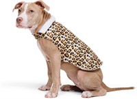 Say Fleece Dog Coat  Cheetah Print Small