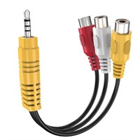 TCL TV 3.5mm to 3 RCA Cable