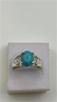 Sterling Ring w/Quality Kingman Turquoise