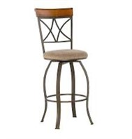 1 LOT SAFEVIEH CUSHIONED BAR STOOL./ METAL