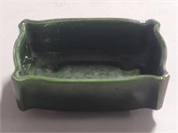 Upco USA Green Hand Made Pottery Dish