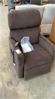 (C) COMFY LIFT CHAIR, BROWN SUEDE