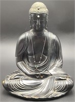 Lacquered Pottery  Buddha Statue
