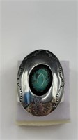 Shadow Box Sterling Turquoise Ring