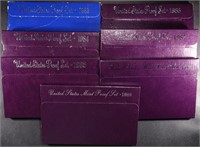 1983-1989 US PROOF SETS