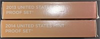 2013 & 2014 US PROOF SETS