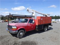 1993 Ford F-450 12' S/A Bucket Truck