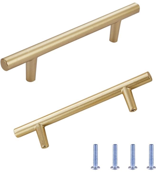 BILINDASLY 5IN (128MM) CABINET PULLS GOLD DRESSER