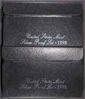 (2) 1998 US SILVER PROOF SETS