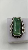 Green Kingman Turquoise Sterling Ring