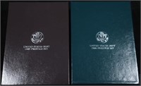 1989 & 1990 US PRESTIGE PROOF SETS