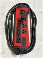 RED AND BLACK SURGE PROTECTOR