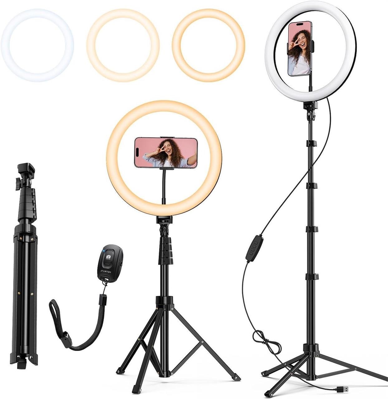 NEW-ATUMTEK 12 Selfie Ring Light Kit