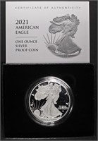 2021-W PROOF AMERICAN SILVER EAGLE OGP