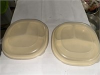 2-DIVIDED LUNCH CONTAINERS