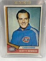 1974-75 TOPPS SCOTTY BOWMAN ROOKIE