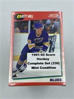 1991-92 SCORE HOCKEY MINT SET 330 CARDS