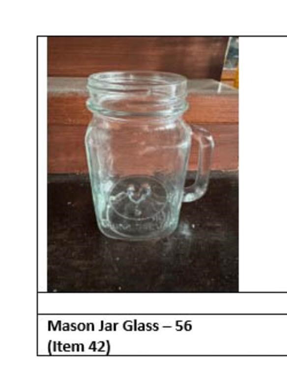 56 ct Mason Jar Glass