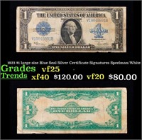 1923 $1 large size Blue Seal Silver Certificate Gr