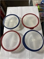 4-DIVIDED FOOD STORAGE CONTAINERS
