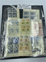 CANADA STAMPS 1950'S - 1960'S BLOCKS & PLATES 25