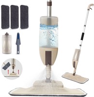 NEW-Spray Mop with Extra Pads & Scraper
