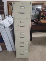 5 Drawer Metal File Cabinet