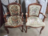 Two Eastlake Style Arm Dining Chairs