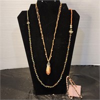 LOFT Jewelry 3pc Tones of Gold & Peach