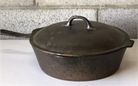 Cast Iron Fryer Pan with Lid