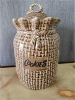 McCoy Pottery Burlap Sack Cookie Jar