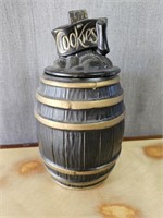 McCoy Pottery Vintage Cookie Jar Black Barrel