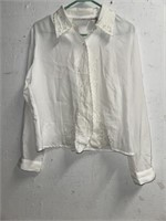 WHITE CHRISTINE GERARD SHIRT SIZE 6