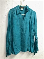 TEAL HARVE BERNARD SHIRT SIZE 10