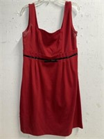 RED TINA B STRAPLESS DRESS MEDIUM