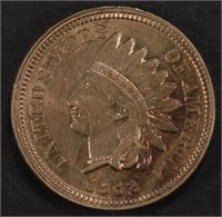 1862 INDIAN CENT CH/GEM BU