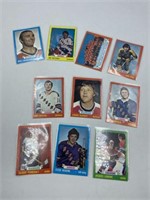 1973-74 TOPPS HOCKEY MINT LOT OF 10 CARDS