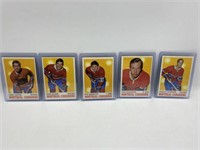 1970-71 TOPPS HOCKEY MINT LOT OF 5 MONTREAL