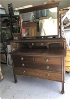 Antique Dresser with Mirror