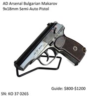 AD Arsenal Bulgarian Makarov 9x18mm Pistol