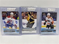 3 YOUNG GUN HOCKEY ROOKIE JUMBO CARDS IN CELLO