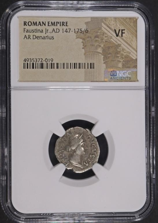 AD 147-175/6 FAUSTINA JR ROMAN EMPIRE NGC VF