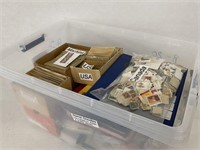 LARGE BIN OF STAMPS
