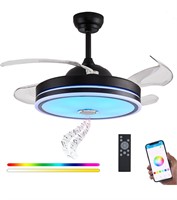 ($170) DFL 42" Ceiling Fan with Light, Fande